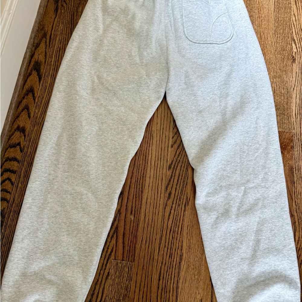 YoungLA Light Gray Thick Cotton Blend Joggers XL NWOT - Picture 2 of 3
